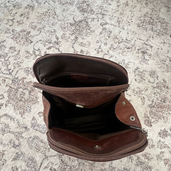 Cristian Elegant Chestnut Leather Backpack Satchel for Women main image 11